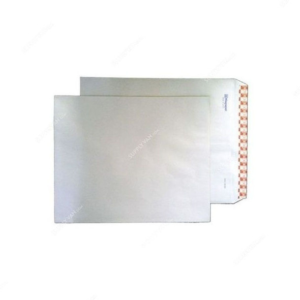 Self Seal Business Envelope, Paper, White, 10 Pcs/Pack