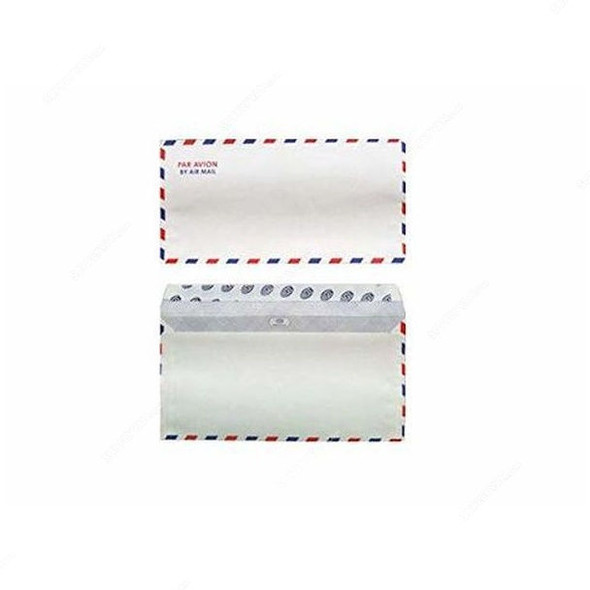 FIS Air Mail Envelope, Paper, 70 GSM, 115 x 225MM, White, 50 Pcs/Pack