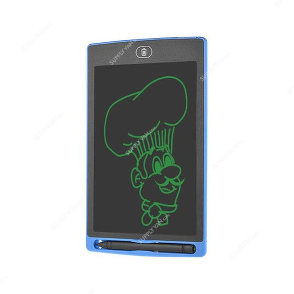 Portable LCD Writing Pad, 8.5 Inch, 210mAh, 3V, Black/Blue