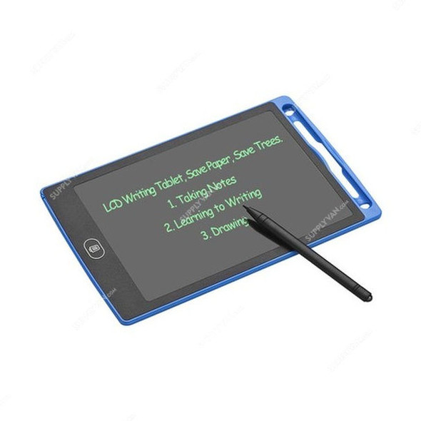 Portable LCD Writing Pad, 8.5 Inch, 210mAh, 3V, Black/Blue