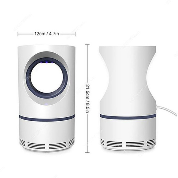 Electric USB Mosquito Killer, ABS, 5W, White