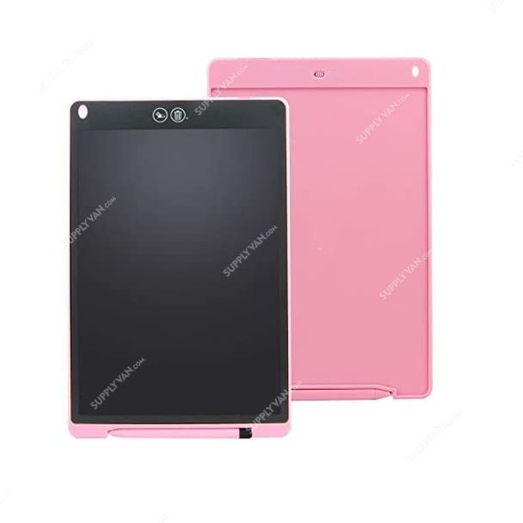 LCD Writing Pad, ABS and Polycarbonate, 12 Inch, Pink