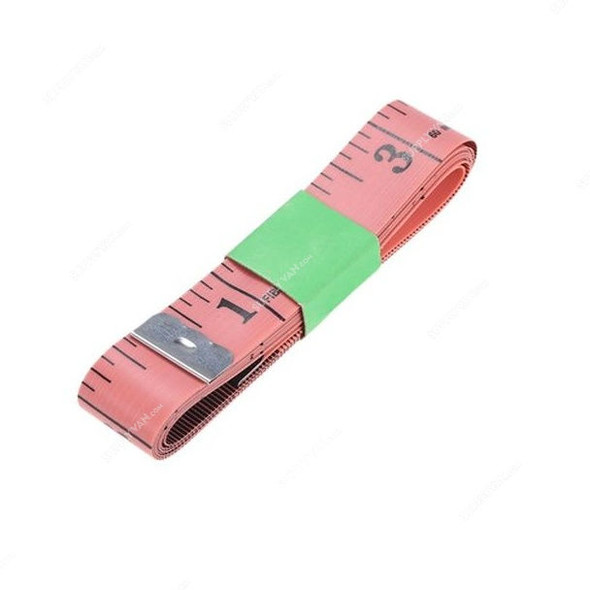 Measure Sewing Tape, Vinyl, 20 x 1500MM, Pink