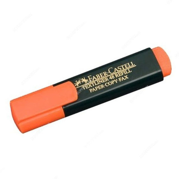 Faber-Castell Textliner Highlighter, 1548, 1-5MM, Classic Orange