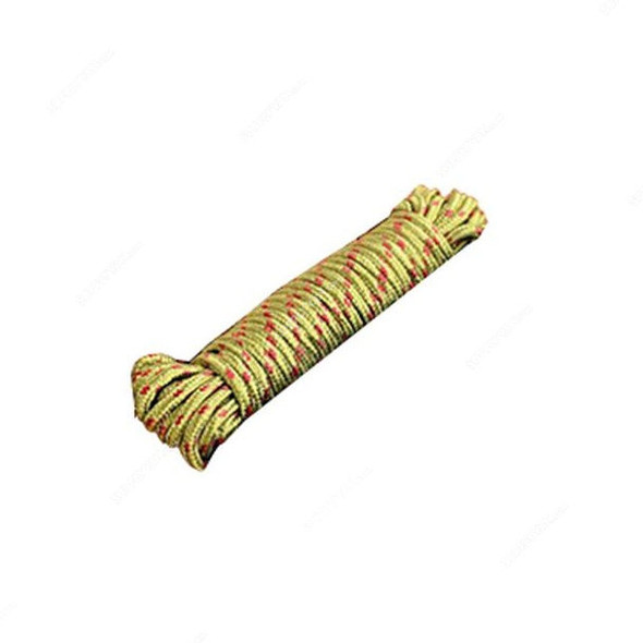 Decdeal Clothes Drying Rope, Nylon, 5MM x 10 Mtrs, Gold