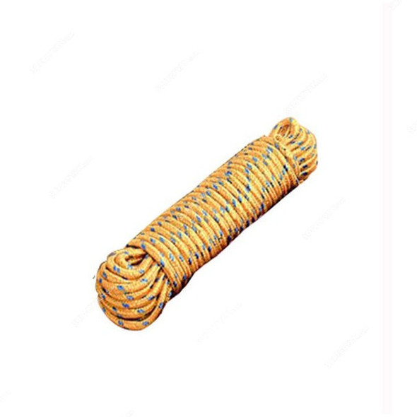 Decdeal Clothes Drying Rope, Nylon, 5MM x 10 Mtrs, Orange