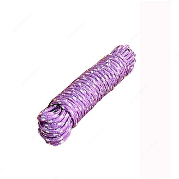 Decdeal Clothes Drying Rope, Nylon, 5MM x 10 Mtrs, Purple