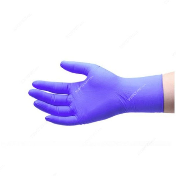Decdeal Latex Free Disposable Gloves, Nitrile, M, Blue, 100 Pcs/Pack