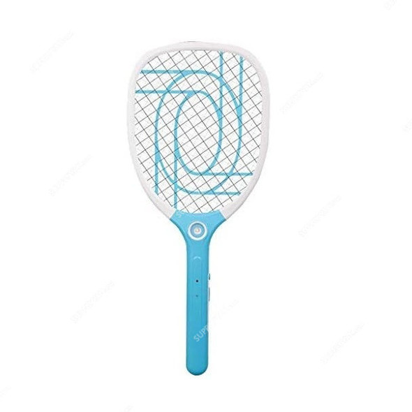 Rechargeable Mosquito Swatter, ABS, 1200mAh, Blue/White