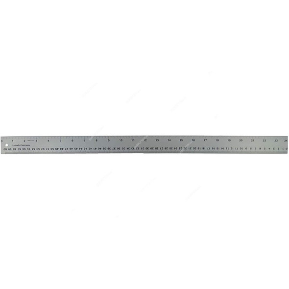 Straight Edge Ruler, Stainless Steel, 60CM, Silver