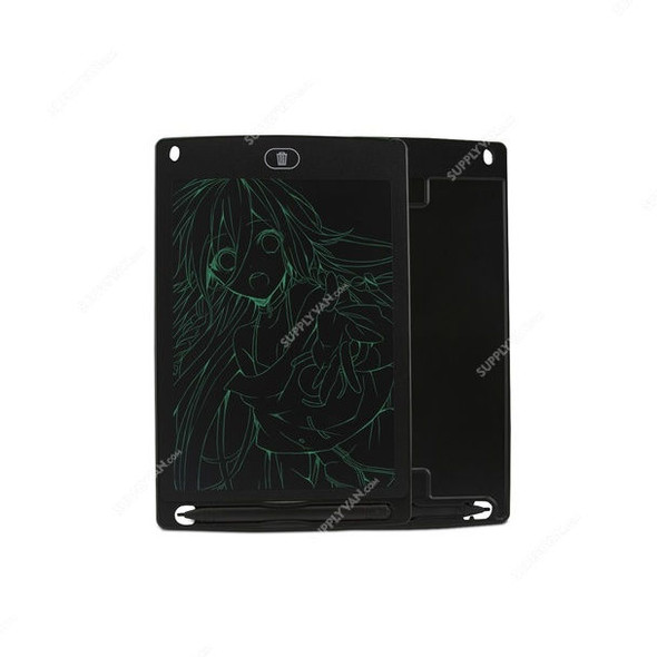 LCD Writing Pad, ABS, 8.5 Inch, CR2020, 130mAh, Black