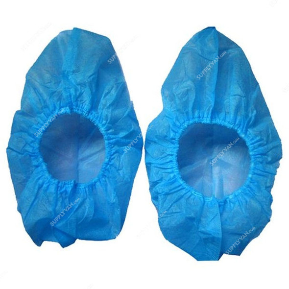 Disposable Shoes Cover, Non-Woven, Free Size, Blue, 50 Pcs/Pack