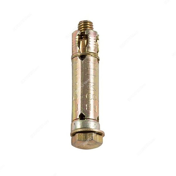 Mkats Fix Rawl Bolt, 267587AC, Metal, M8, Gold