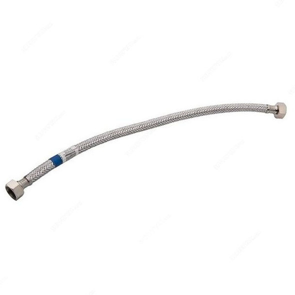 Mkats Flexible Sink Faucet Hose, Plastic, 45CM, Silver