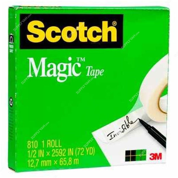 3M Clear Tape, 810, Scotch, 12.7MM x 65.8 Mtrs