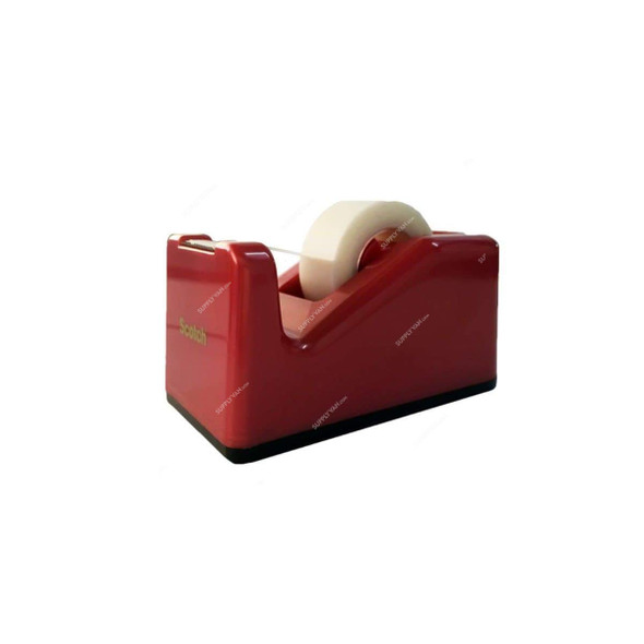 3M Tape Dispenser, C-28S, Scotch, 1 Inch Core, Red