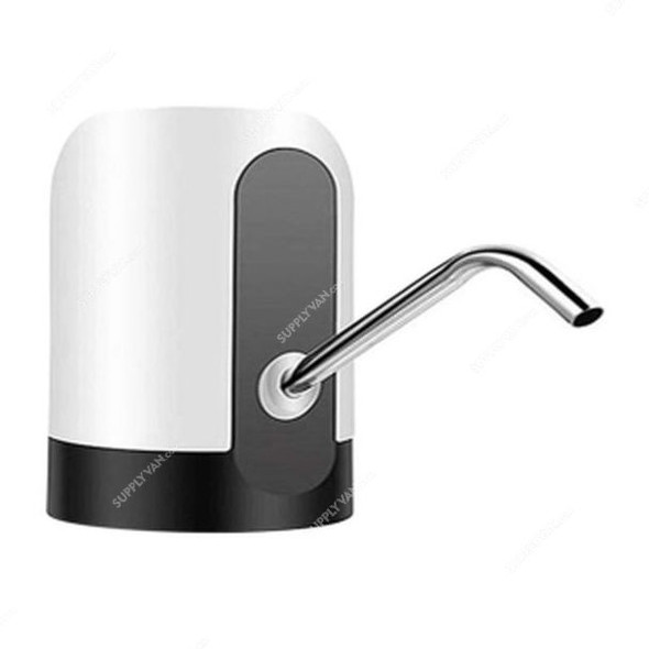 Nusense Rechargable Automatic Water Pump Dispenser, 1200mAh, White/Black