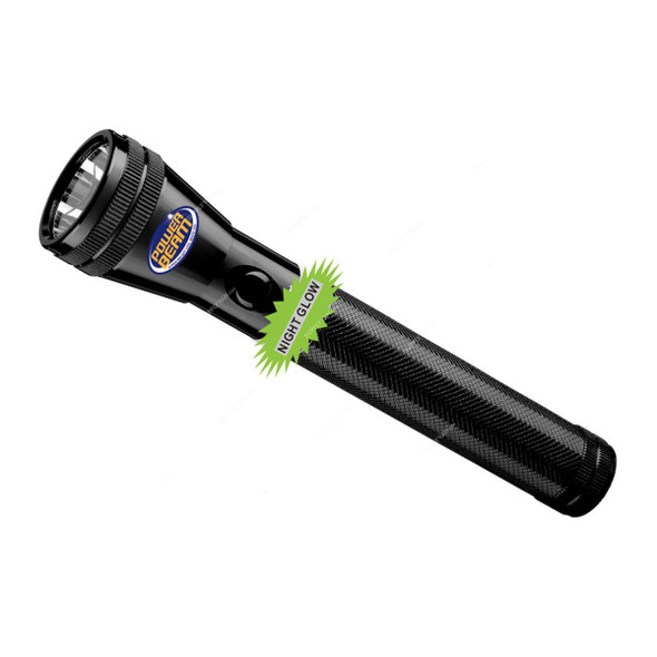 Geepas Rechargeable Handheld Flashlight, GFL4625, 1800 Mtrs, 499 LM, Black
