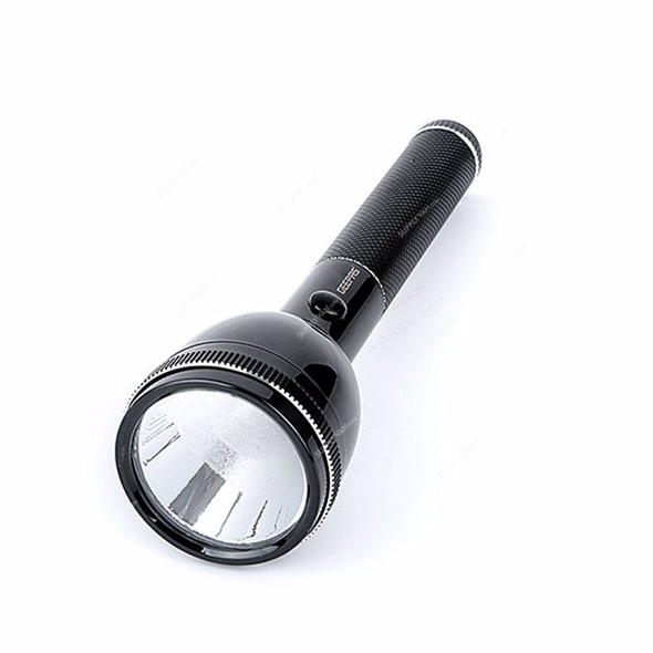 Geepas Rechargeable LED Handheld Flashlight, GFL4652WL, 1800 Mtrs, 330 LM, 236MM, Black