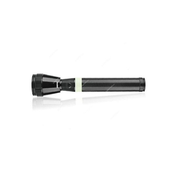 Geepas Rechargeable LED Flashlight, GFL51030, 1800 Mtrs, Black