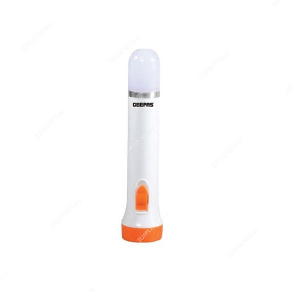 Geepas Rechargeable LED Flashlight, GFL5708, 1200mAh, Orange