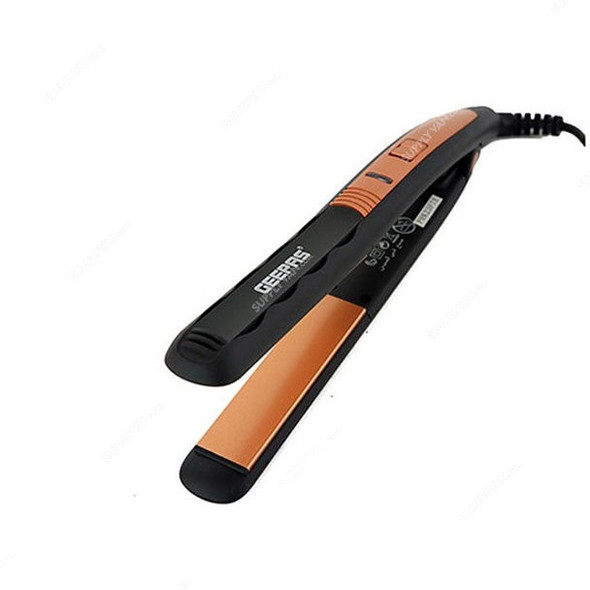 Geepas Hair Straightener, GH8723, 35W, 220-240VAC, Rose Gold/Black