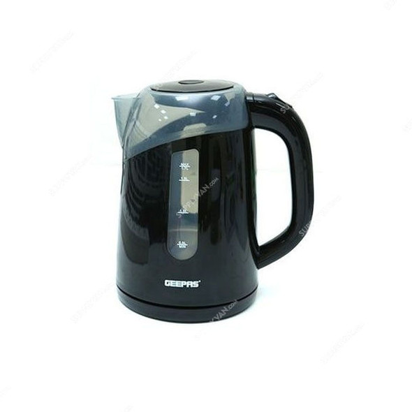 Geepas Electric Kettle, GK38027, Plastic, 2200W, 1.7 Ltrs