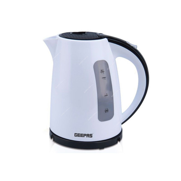 Geepas Electric Kettle, GK5449, Plastic, 2200W, 1.7 Ltrs
