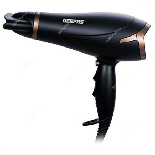 Geepas Hair Dryer, GH8643, 2200W, Black