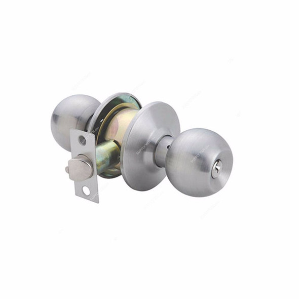 Geepas Cylindrical Door Lock, GHW65027, 53 x 70MM, Grey