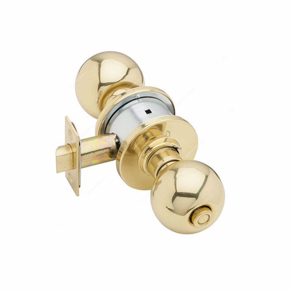 Geepas Cylindrical Door Lock, GHW65029, 53 x 70MM, Gold