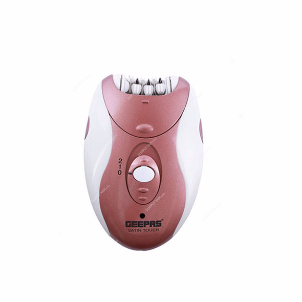 Geepas Stain Touch Epilator, GLE86014, EPIL-1, 700mAh, Pink/White