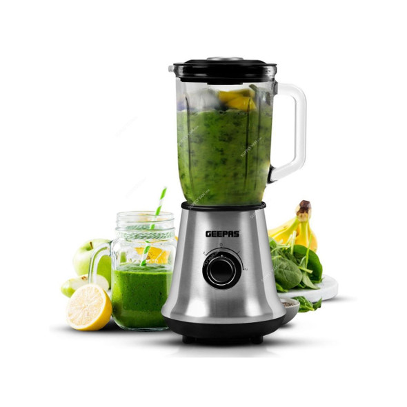 Geepas High Speed Blender, GSB44023UK, 700W, Silver/Black