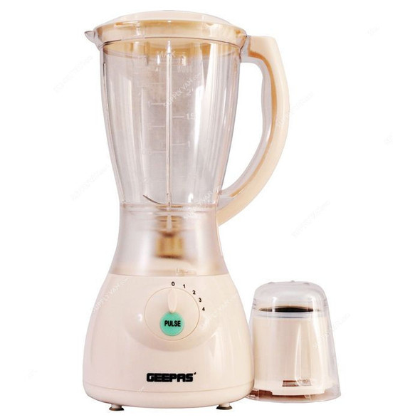 Geepas Electric Blender, GSB5006, 400W, White