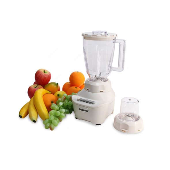 Geepas 2 In 1 Electric Blender, GSB5362, 400W, White