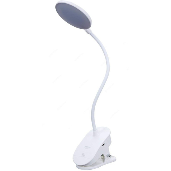 Geepas Rechargeable Desk Lamp, GE53026, 1200mAh, White