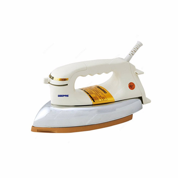 Geepas Automatic Dry Iron, GDI2780, 1200W, White/Silver