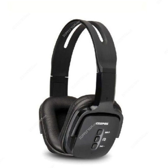 Geepas Bluetooth Headphone With Mic, GHP4702, 42dB, Black