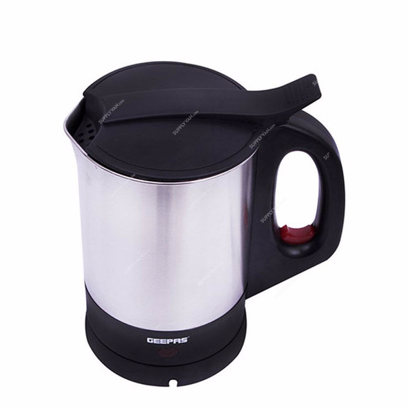 Geepas Cordless Kettle, GK165, Stainless Steel, 2000W, 1.7 Ltrs