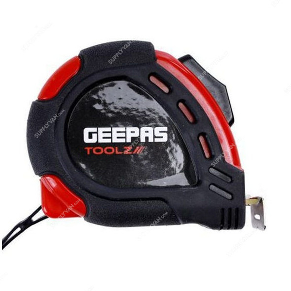 Geepas Measuring Tape, GT59237, 19MM x 5 Mtrs, Black/Red