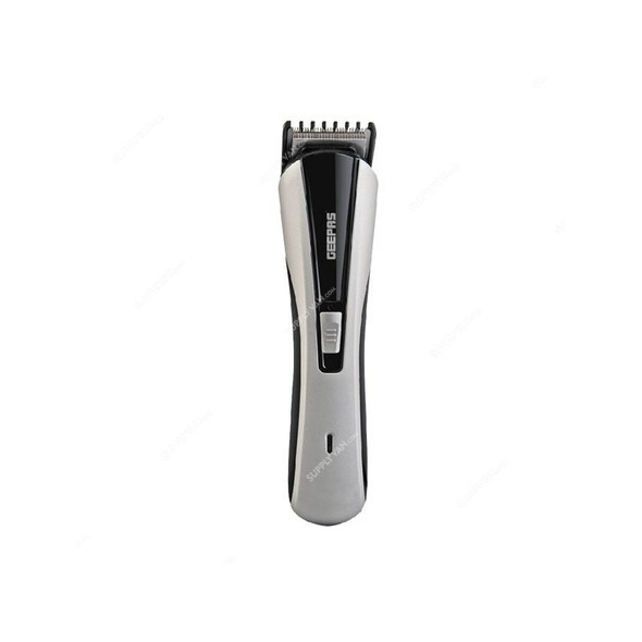 Geepas Rechargeable Hair Trimmer, GTR8676, 3W, Black/Silver