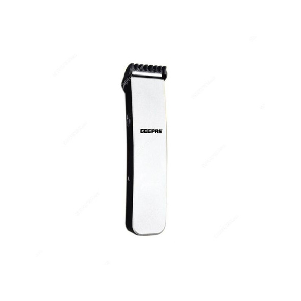 Geepas Rechargeable Hair Trimmer, GTR8712, 3W, Black/White