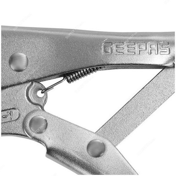 Geepas Curved Jaw Locking Plier, GT59230, Chrome, 10 Inch, Silver