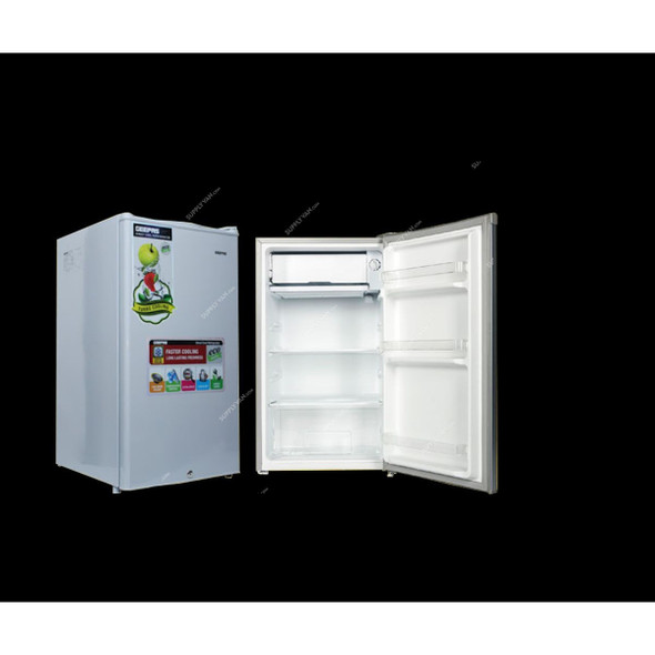 Geepas Direct Cool Refrigerator, GRF119SPE, 110 Ltrs, Silver