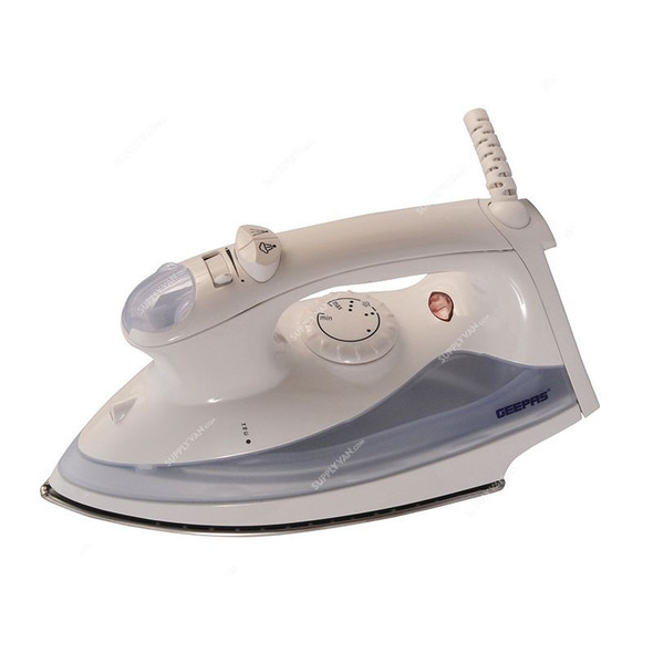 Geepas Steam Iron, GSI7703, 1600W, Grey/White