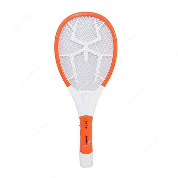 Geepas Rechargeable Mosquito Swatter, GMS1150, 220-240VAC, Orange/White