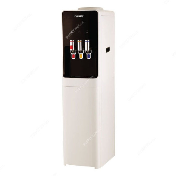 Nikai Free Standing Water Dispenser, NWD1400R, 3 Tap, 14 Ltrs, Black/White