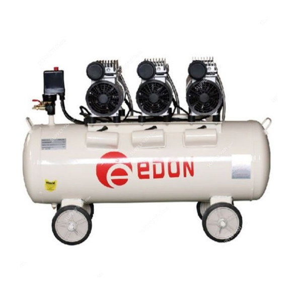 Edon Silent Air Compressor, ED550x3-100L, 100 Ltrs Tank Capacity