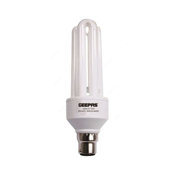 Geepas LED Bulb, GESL117N, 22W, 3U, 6400K, Cool Daylight