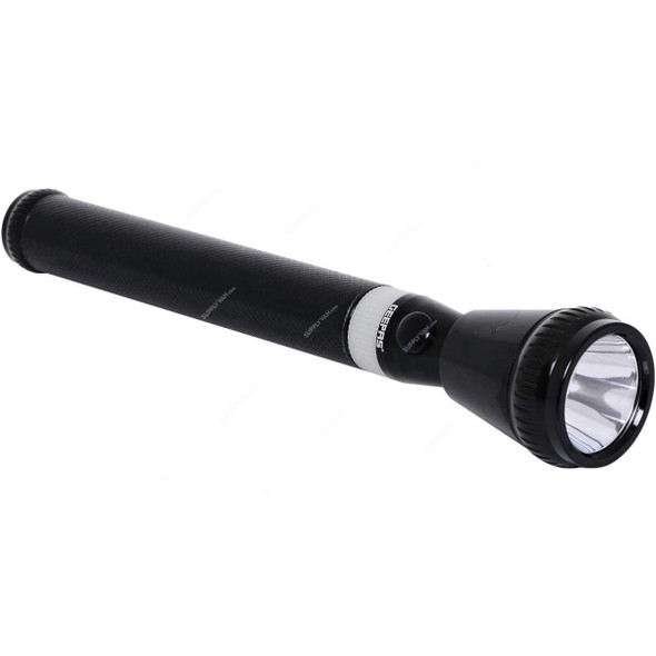 Geepas 3 In 1 Rechargeable LED Flashlight, GFL4671, 2000 Mtrs, Black, 3 Pcs/Set